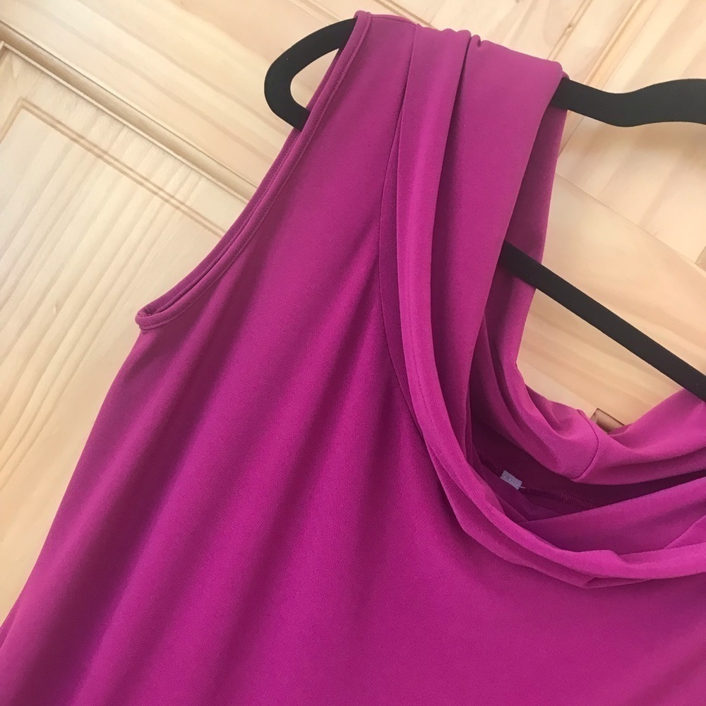 ABI Ferrin draped cowl neck jersey knit dress size small - Picture 7 of 9